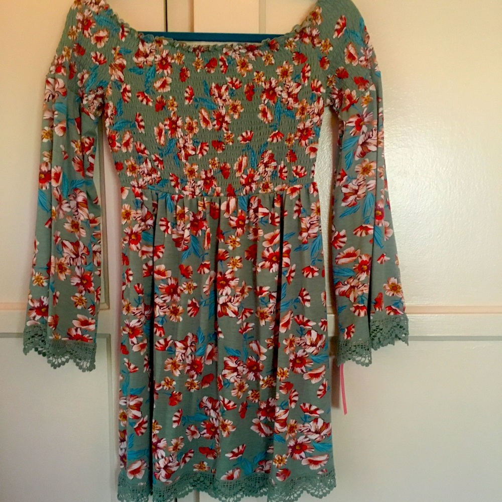 Beautiful off the shoulder floral dress